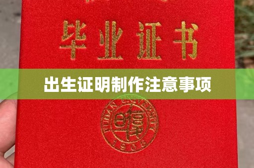 新竹出生证明制作注意事项