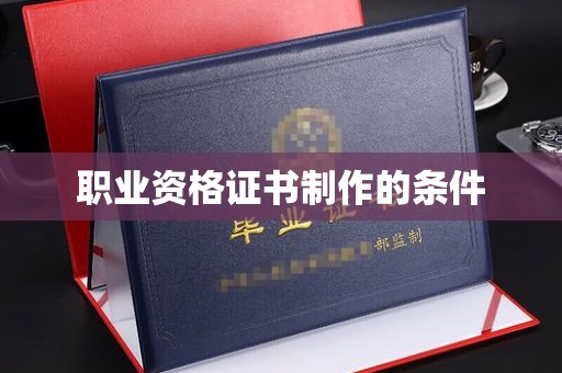 新竹职业资格证书制作的条件