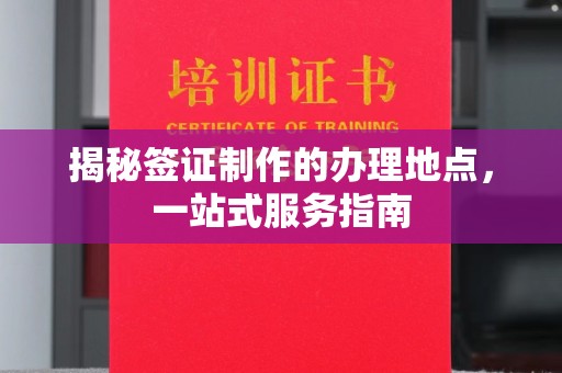 新竹揭秘签证制作的办理地点，一站式服务指南