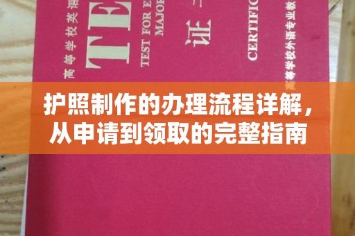 新竹护照制作的办理流程详解，从申请到领取的完整指南
