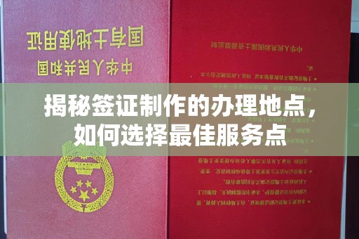 新竹揭秘签证制作的办理地点，如何选择最佳服务点