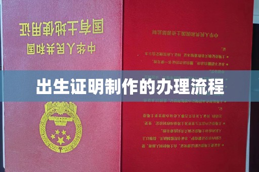 新竹出生证明制作的办理流程