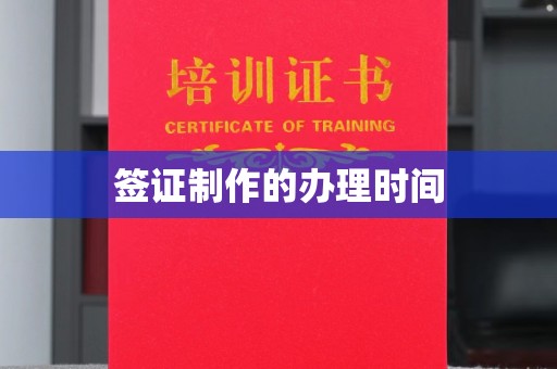 新竹签证制作的办理时间